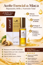 Aceite Esencial de Maca Reparador Intensivo para Cabello Seco y Dañado con Brillo Extremo y Nutrición Profunda