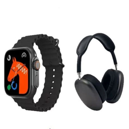 Smartwatch P9 Ultra 2+ Audífonos GRATIS — color negro
